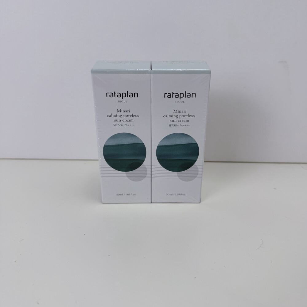 2 New Rataplan Seoul Minari Calming Poreless SPF 50 1.69 oz Exp 11/27